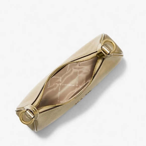 Mk Gold Cora Medium Pouchette shoulder bag-pebbled leather - Picture 2 of 3